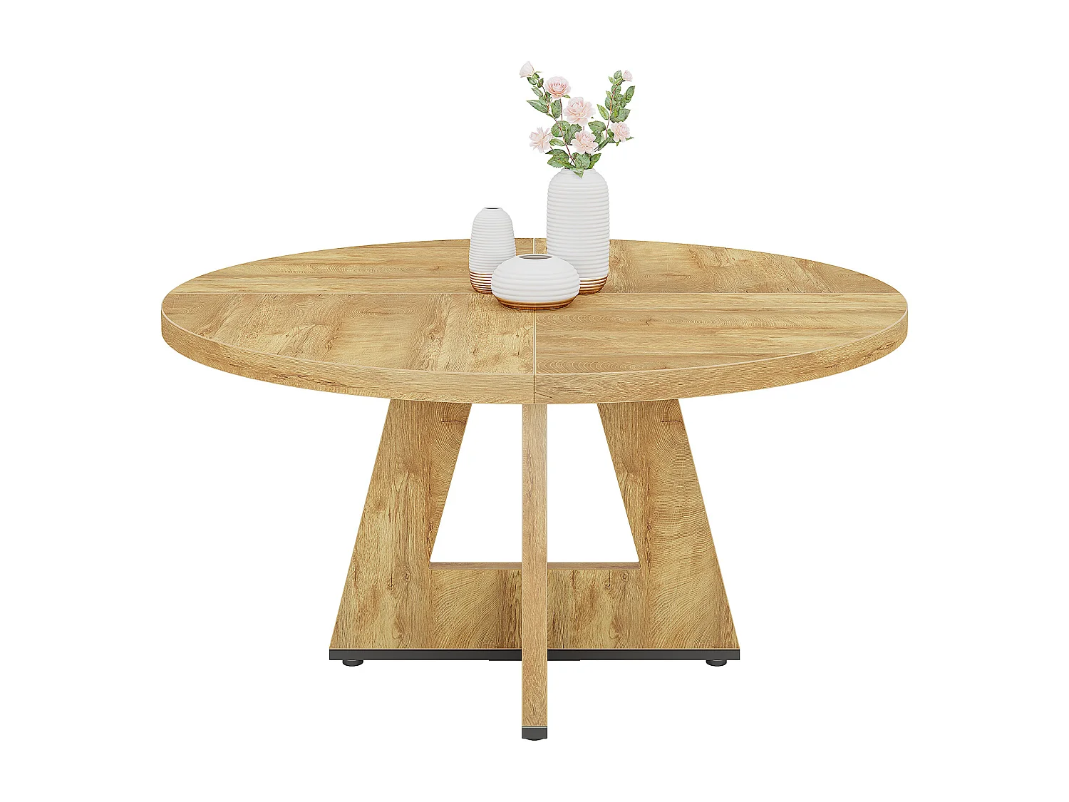 Okrągły stół jadalny do kuchni Farmhouse Circle o szerokości 4120 cm