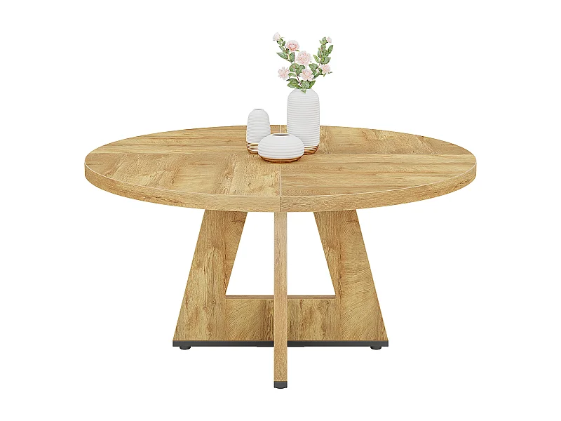 Okrągły stół jadalny do kuchni Farmhouse Circle o szerokości 4120 cm