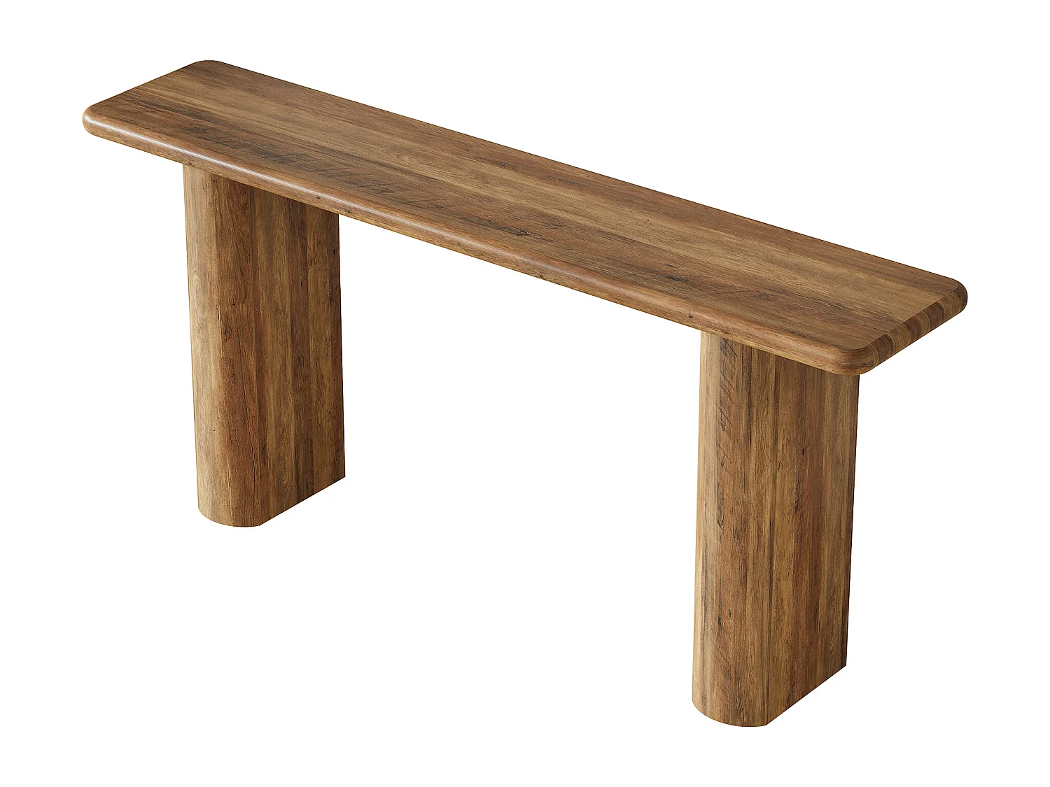 Console rustique 160 cm, table d'appoint étroite à placer derrière un canapé, table d'entrée en bois style ferme pour couloir