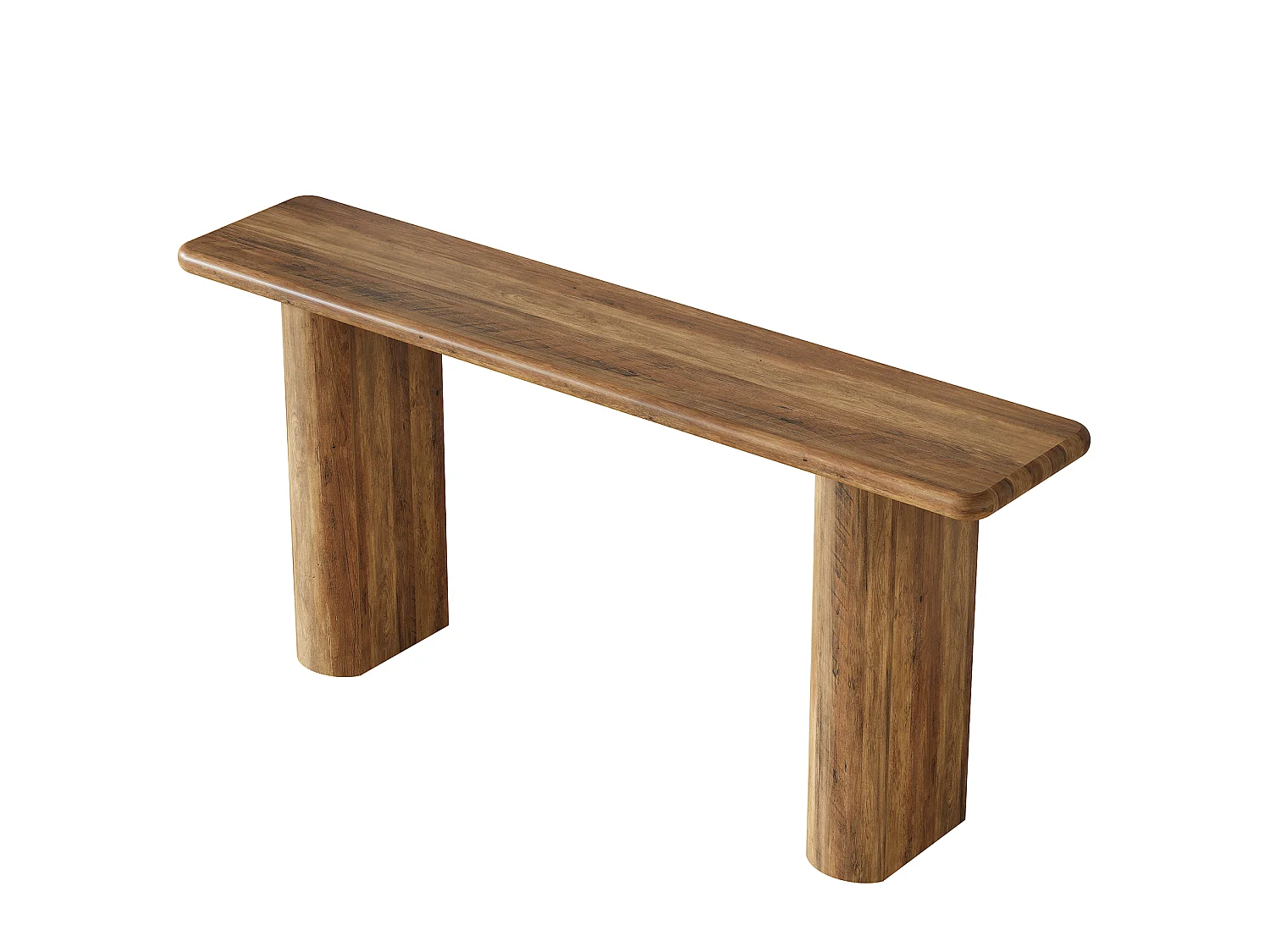 Console rustique 160 cm, table d'appoint étroite à placer derrière un canapé, table d'entrée en bois style ferme pour couloir
