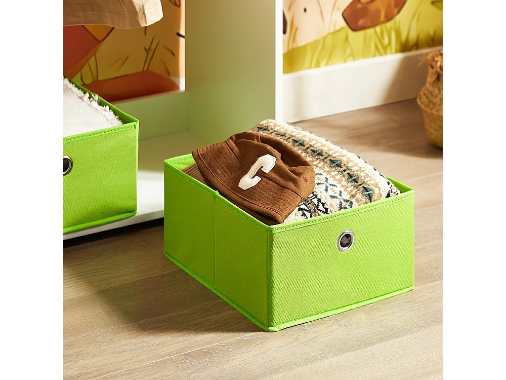 SoBuy Porte-Vêtements Enfant, Penderie avec Étagère, Modèle Blanc