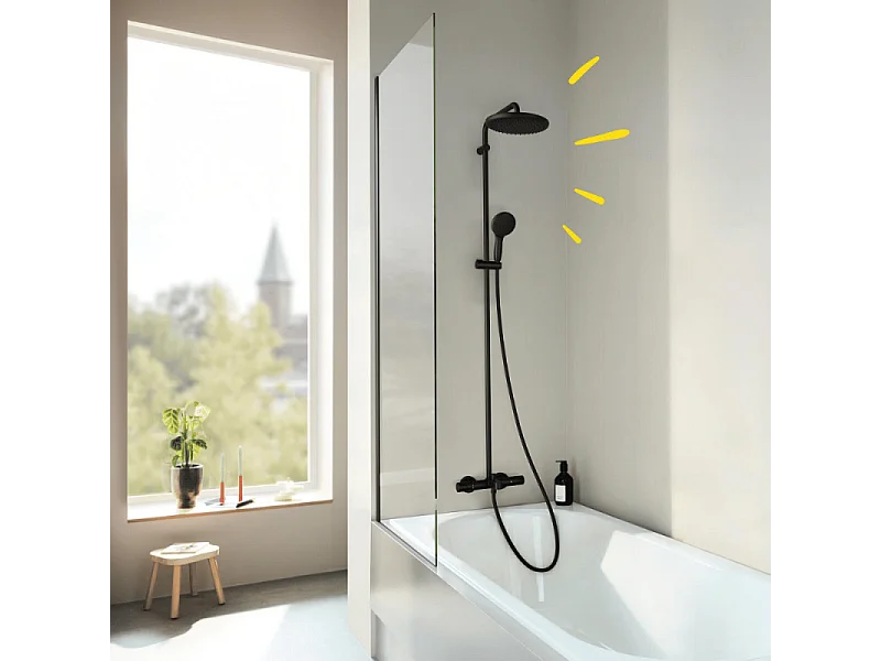 Colonne bain douche thermostatique GROHE Vitalio Start System Noir