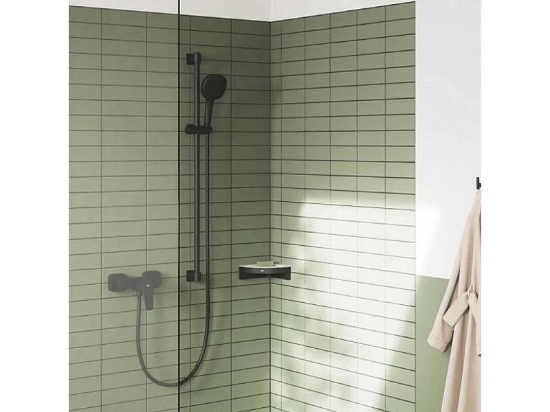 Estante de esquina GROHE Start Cube en negro mate