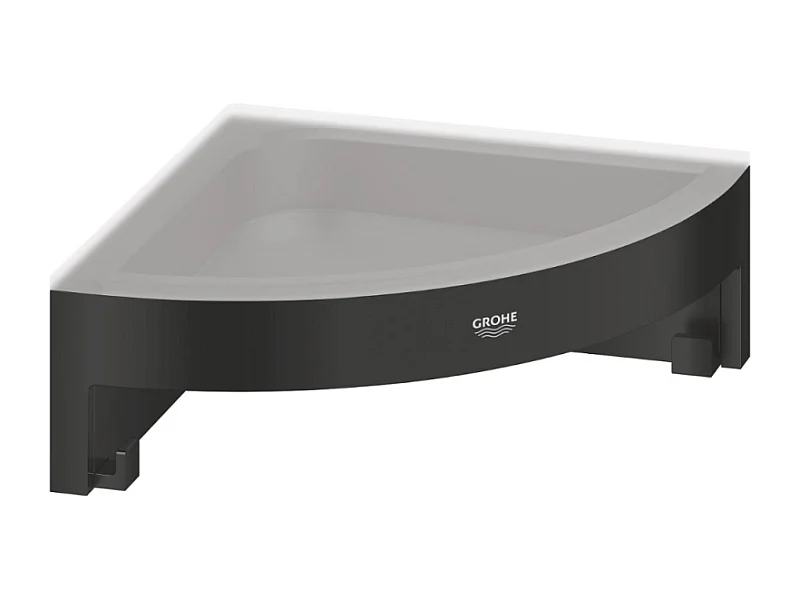 Tablette d'angle GROHE Start Cube noir mat