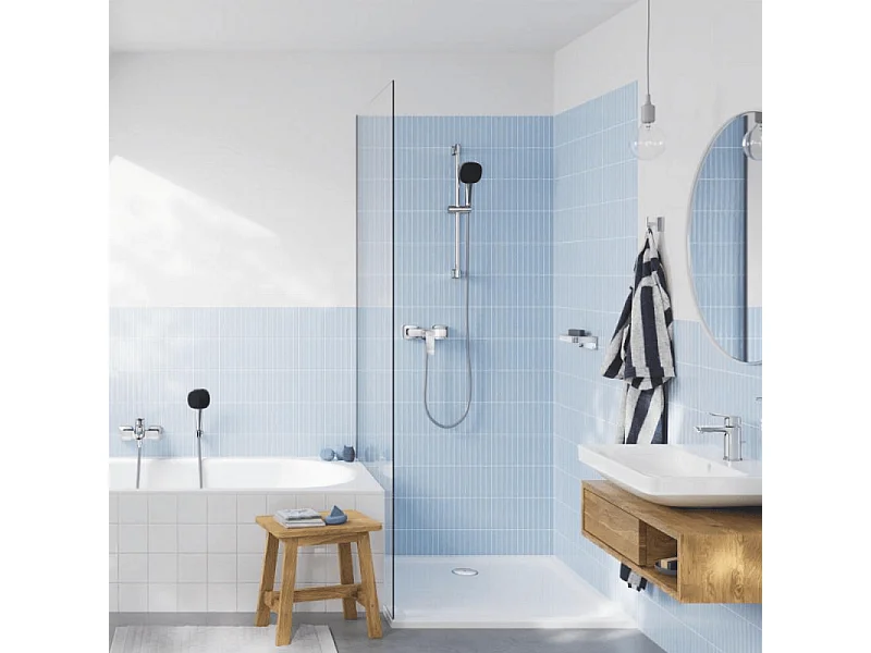 Ensemble de douche avec barre sans mitigeur 2 jets GROHE Vitalio Comfort 110 Chromé