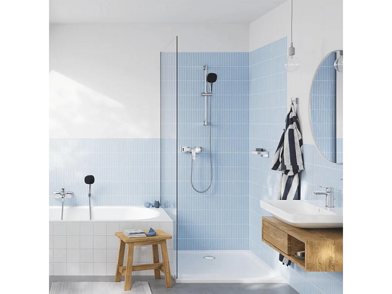 Ensemble de douche avec barre sans mitigeur 2 jets GROHE Vitalio Comfort 110 Chromé