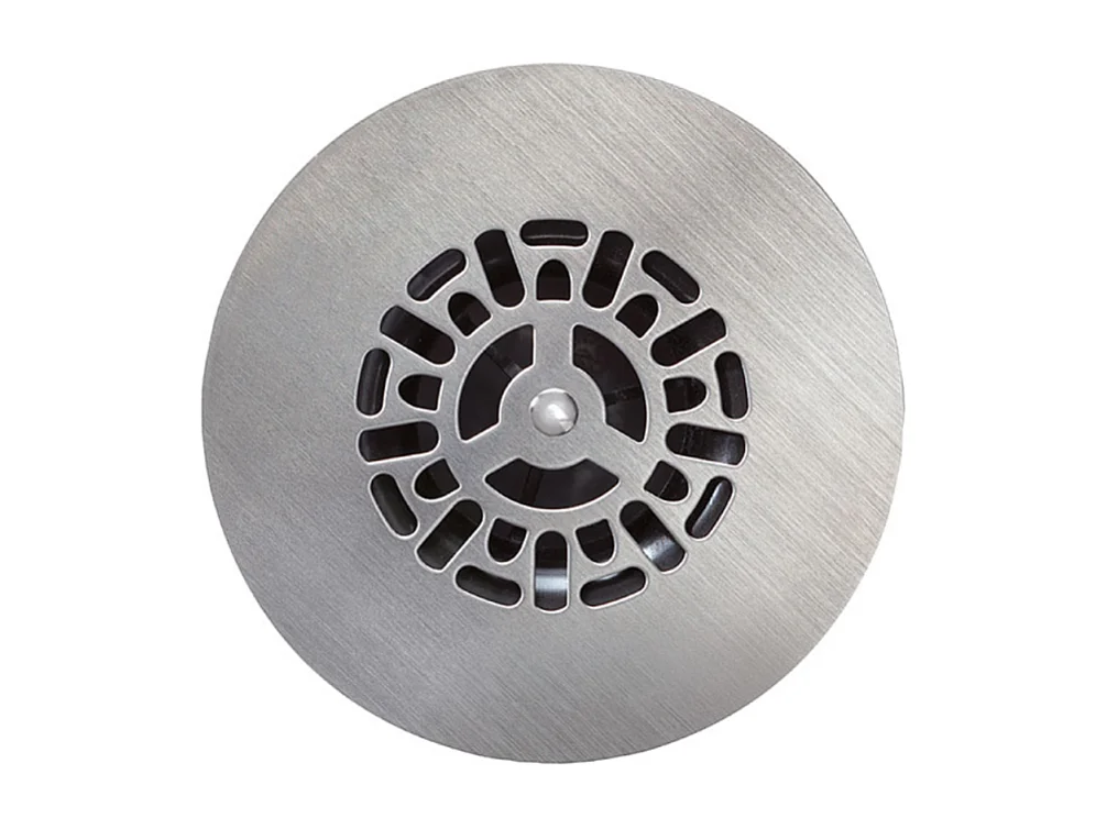 Bonde receveur de douche WIRQUIN Tourbillon D90 grille plate inox