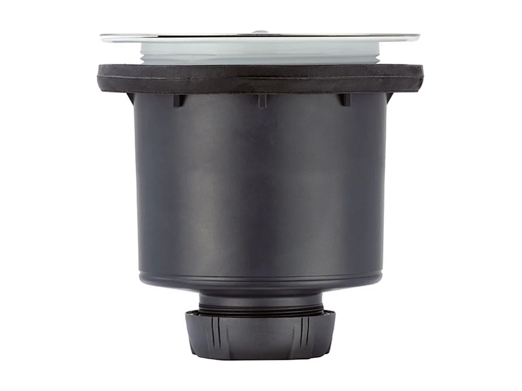 Bonde de receveur de douche sortie verticale WIRQUIN Tourbillon D90 grille plate inox