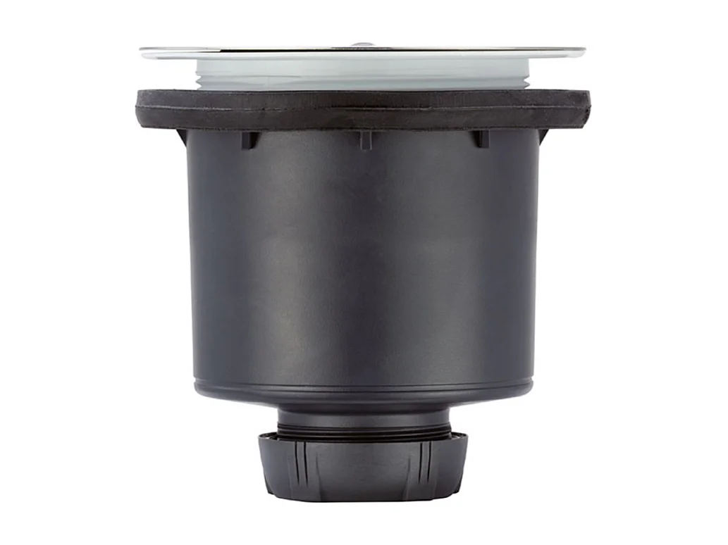 Bonde de receveur de douche sortie verticale WIRQUIN Tourbillon D90 grille plate inox