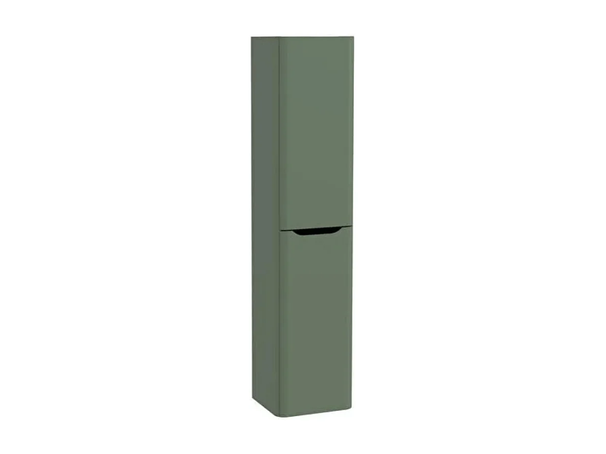 Meuble vasque suspendu VITRA Sento Round 120cm Vert mat + Colonne version droite