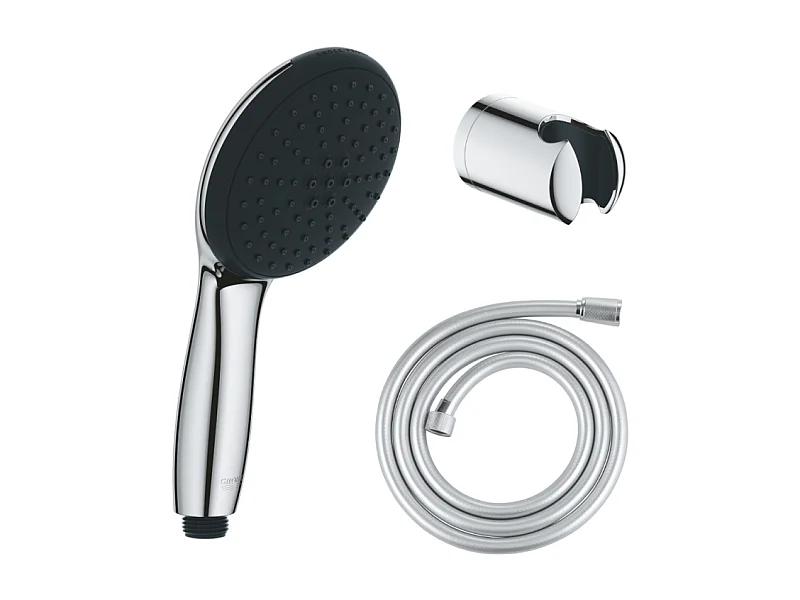 Pack douchette 2 jets GROHE Vitalio Start 110 + Flexible de douche VitalioFlex Comfort 1750 et support