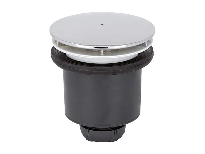 Bonde receveur de douche WIRQUIN Tourbillon D90 dôme chromé