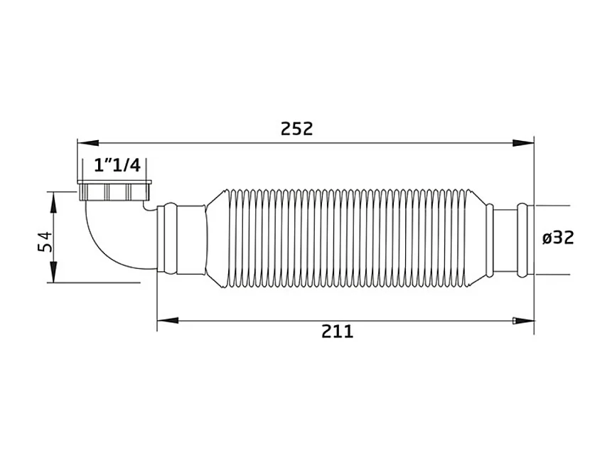 Siphon de lavabo extraplatWIRQUIN Senzo D32