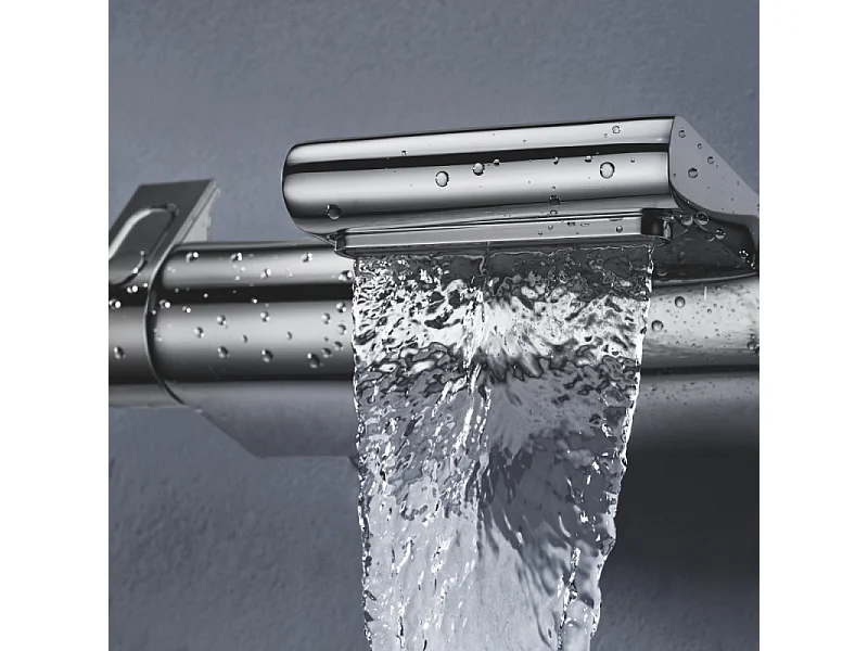 Pack mitigeur bain douche thermostatique GROHE Grohtherm 2000 + Douchette 2 jets GROHE Comfort110 + Flexible1750 mm et support