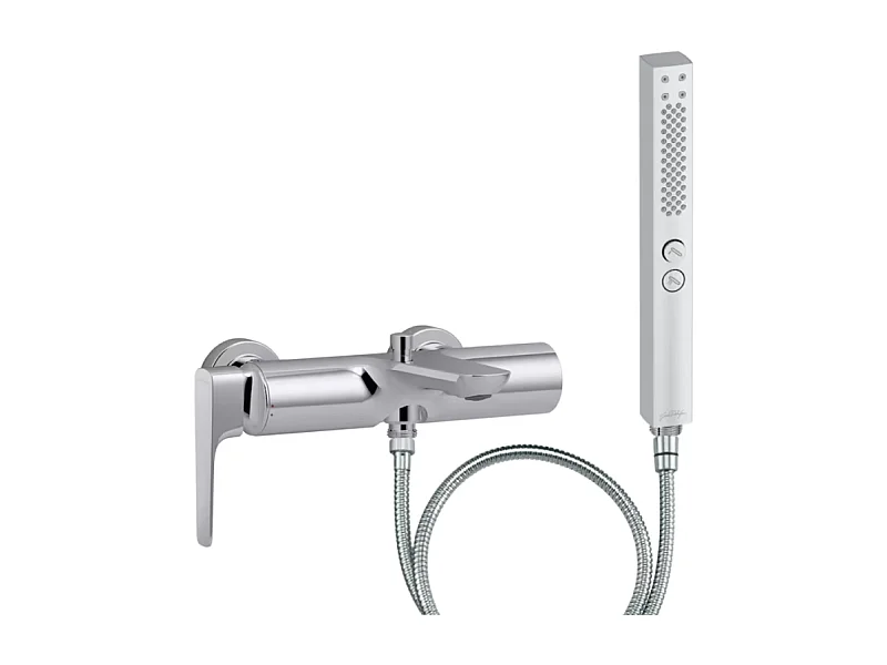 Pack mitigeur bain douche JACOB DELAFON Aléo+ + douchette Shift+ carée + flexible à écrou 175 cm