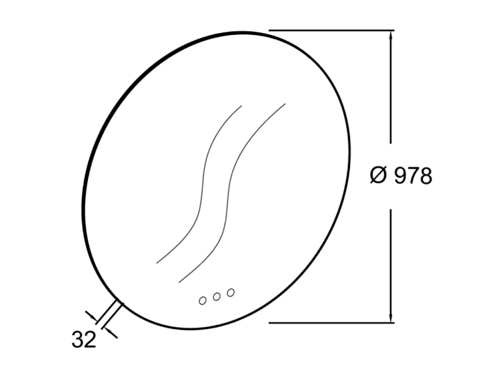 Miroir LED rond 3 trous + mitigeur lavabo encastré 3 trous JACOB DELAFON Grands Boulevards noir mat