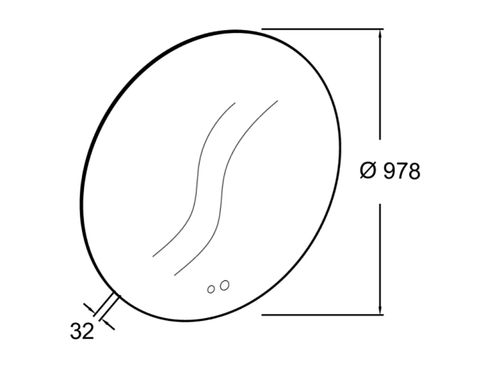 Miroir LED rond 2 trous + mitigeur lavabo encastré JACOB DELAFON Grands Boulevards Chromé + corps encastré