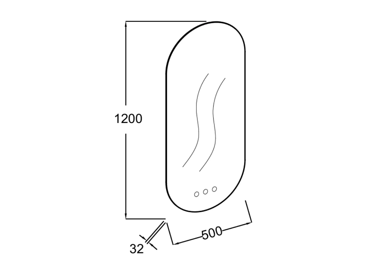 Miroir LED ovale 3 trous + mitigeur lavabo encastré 3 trous JACOB DELAFON Grands Boulevards noir mat