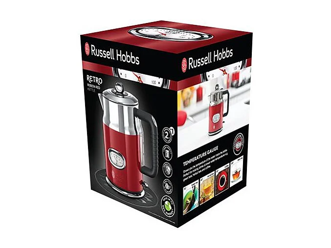 Russell Hobbs Bouilloire sans fil 1.7l 2400w rouge/inox - 21670-70