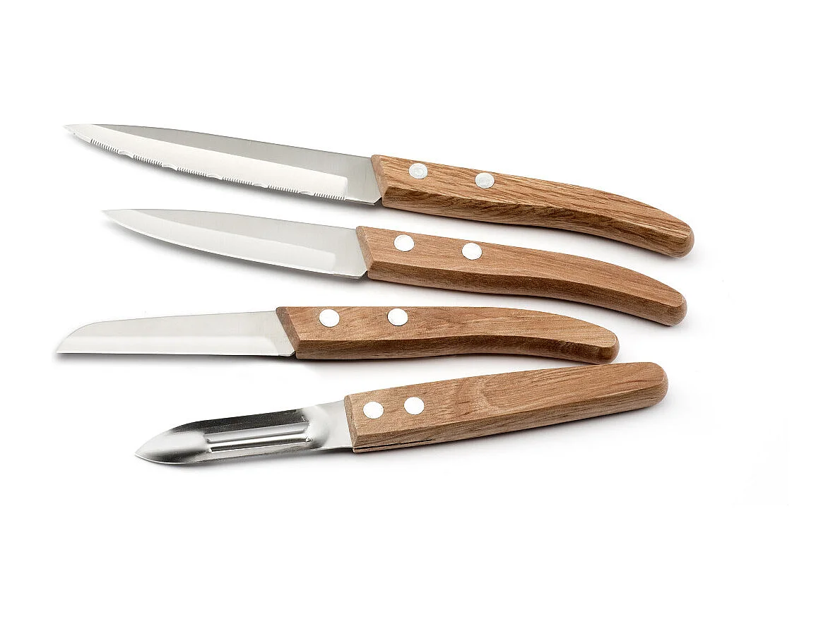 Essence - Set de 4 couteaux Essentiel" Bois naturel"