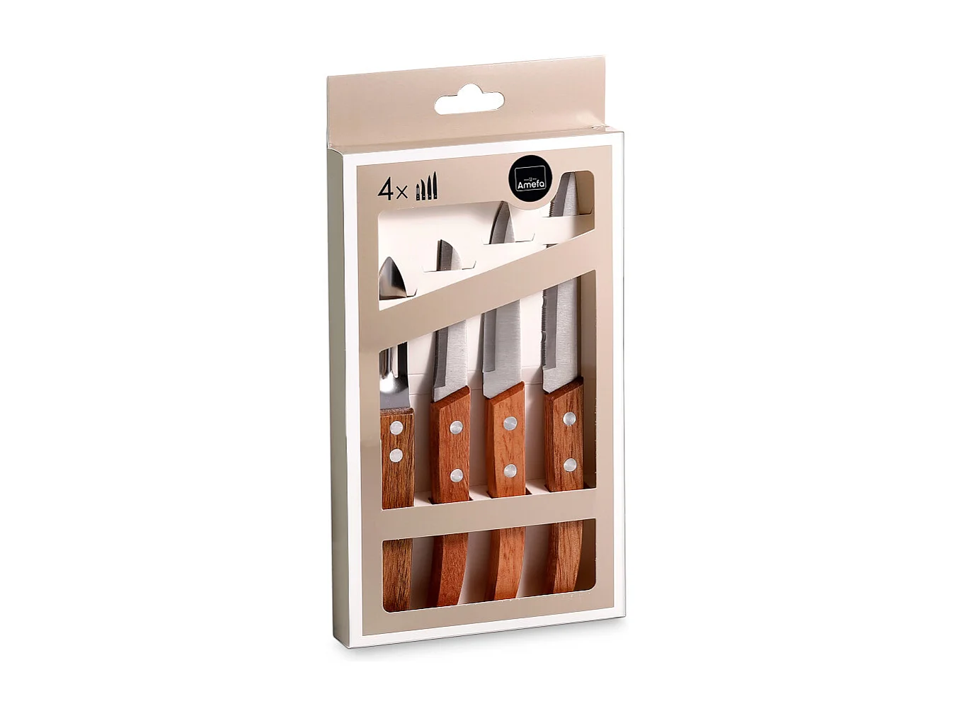 Essence - Set de 4 couteaux Essentiel" Bois naturel"