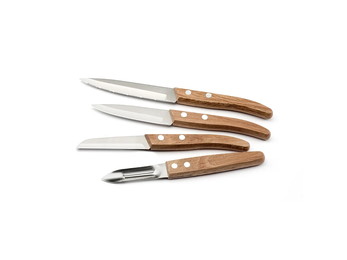 Essence - Set de 4 couteaux Essentiel" Bois naturel"