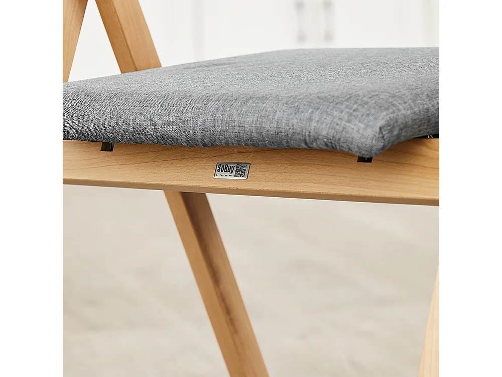 SoBuy Sedia pieghevole impilabile 61.5x56x77.6cm Funzionale FST98-HG