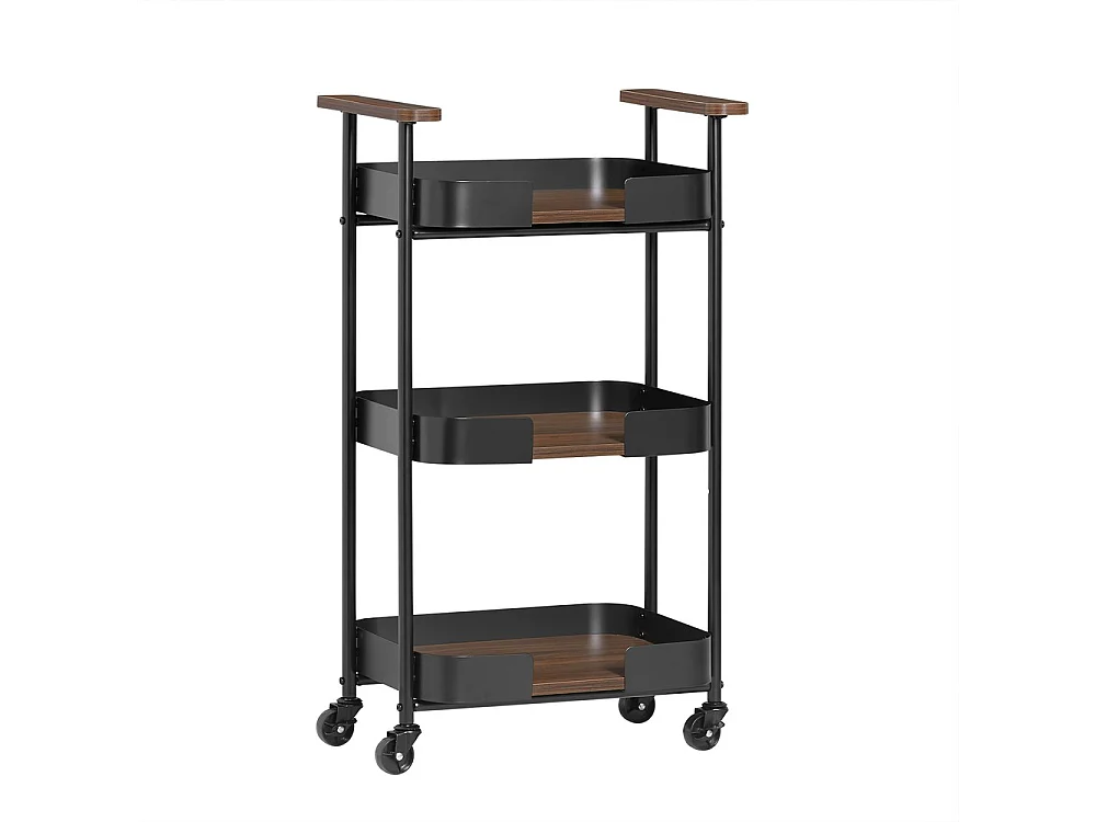 SoBuy wózek serwisowy barowy 3-poziomowy kuchenny metalowy vintage