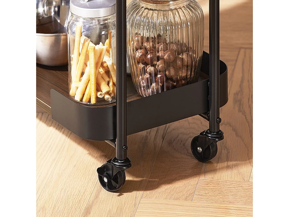 SoBuy wózek serwisowy barowy 3-poziomowy kuchenny metalowy vintage