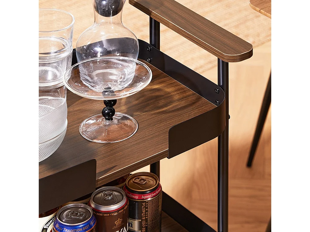 SoBuy wózek serwisowy barowy 3-poziomowy kuchenny metalowy vintage