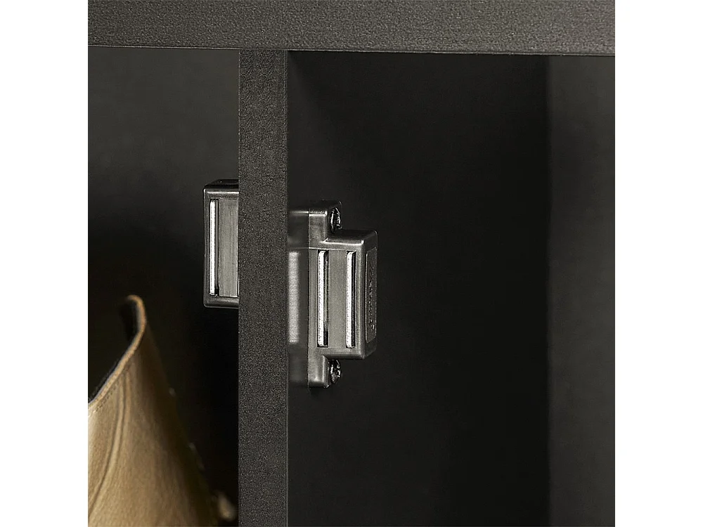 SoBuy Banc à Chaussures avec Assise et Rangement Modèle FSR63-SCH Noir