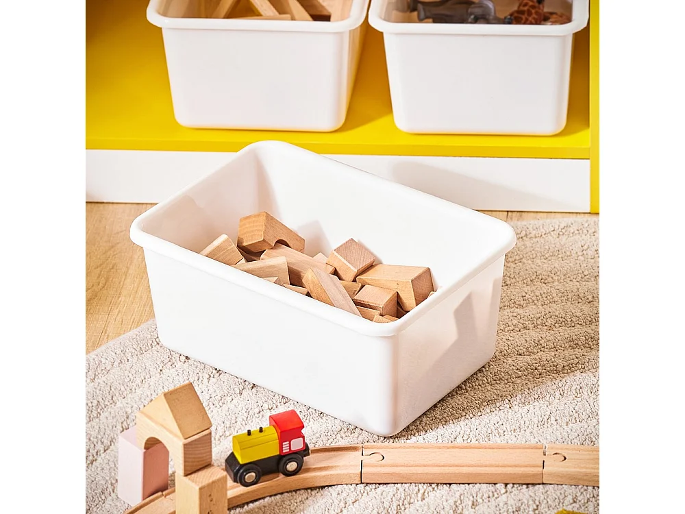 SoBuy Bibliothèque Enfant avec Boîtes de Rangement pour Livres et Jouets