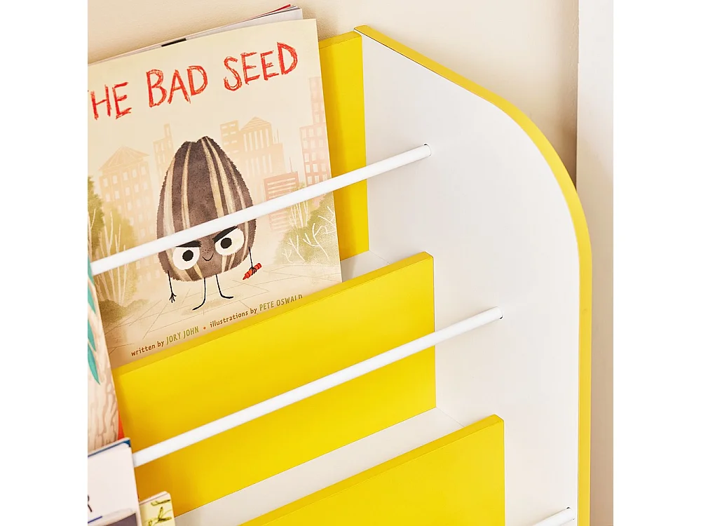 SoBuy Bibliothèque Enfant avec Boîtes de Rangement pour Livres et Jouets