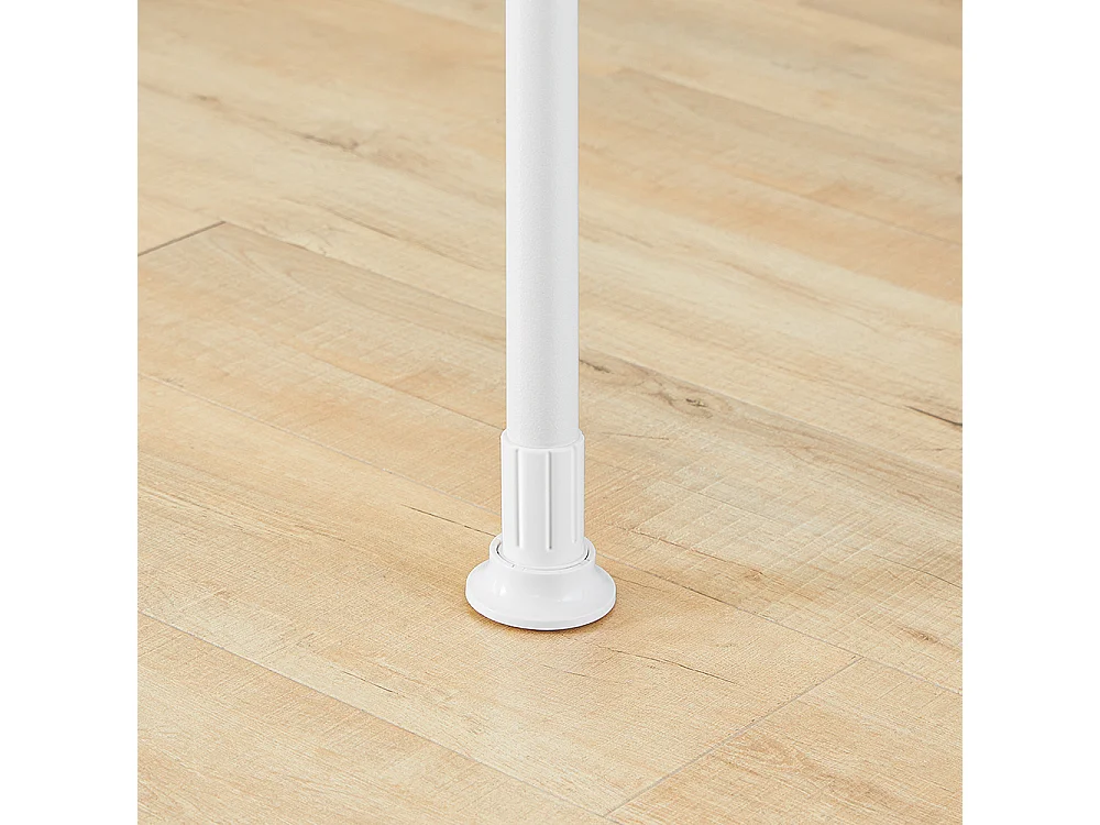 SoBuy Cabide de Pé Telescópico Branco 62x62x200cm Funcional KLS03-II-W