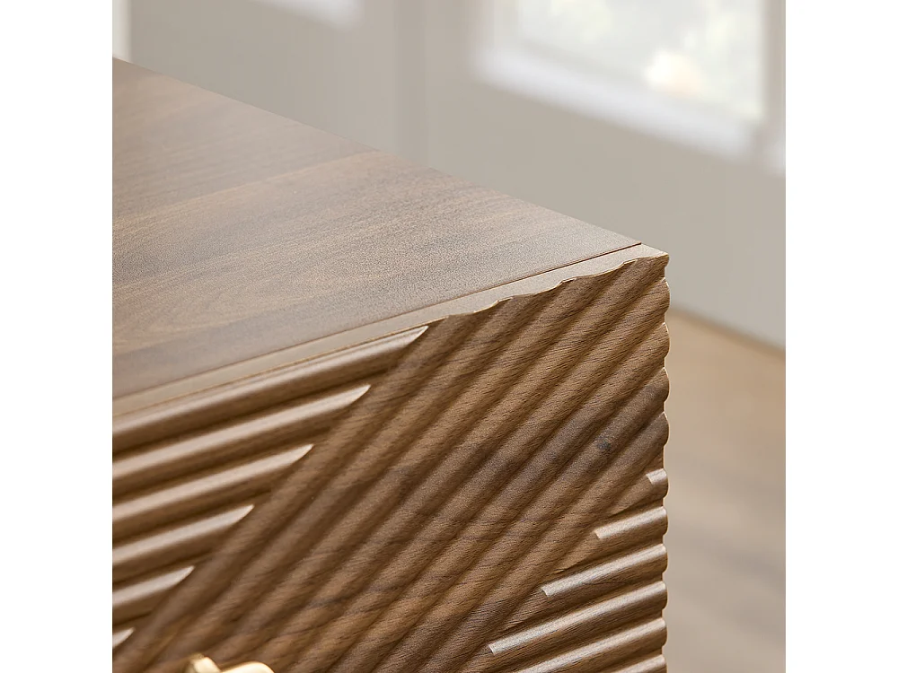 SoBuy Szafka nocna z dwiema szufladami Ciemnobrązowy 45x40x58.2cm Funkcjonalny FBT170-N