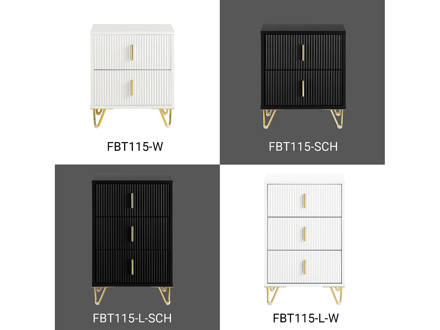 SoBuy Table de chevet à 2 tiroirs Noir 63x46.5x47.3cm Fonctionnel FBT115-SCHX2