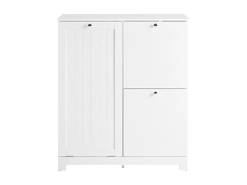 SoBuy Mobile portabiancheria con 2 cassetti Bianco 78x38x90cm Moderno BZR213-W