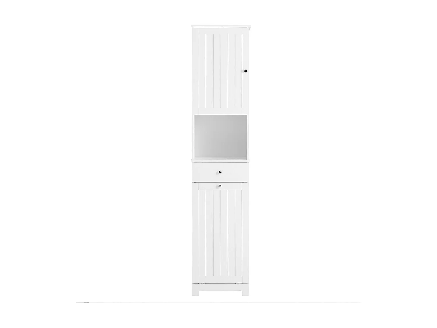 SoBuy Coluna de Banho com Uma Gaveta Branco 40x38x180cm Funcional BZR216-W