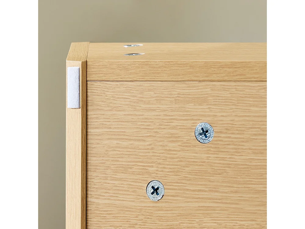 SoBuy Meuble Suspendu Lavabo avec Miroir Sous Vasque Lave-Mains, Couleur Bois