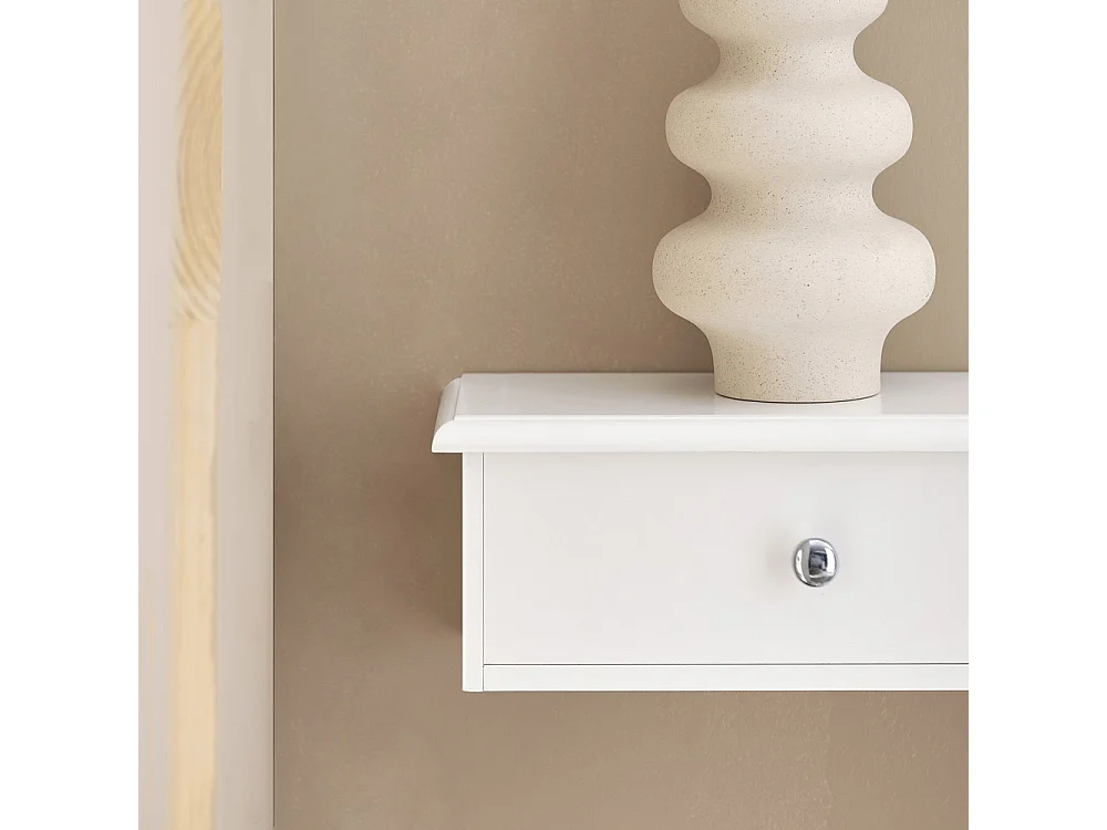 SoBuy Armário Suspenso Branco com Espelho de 43cm