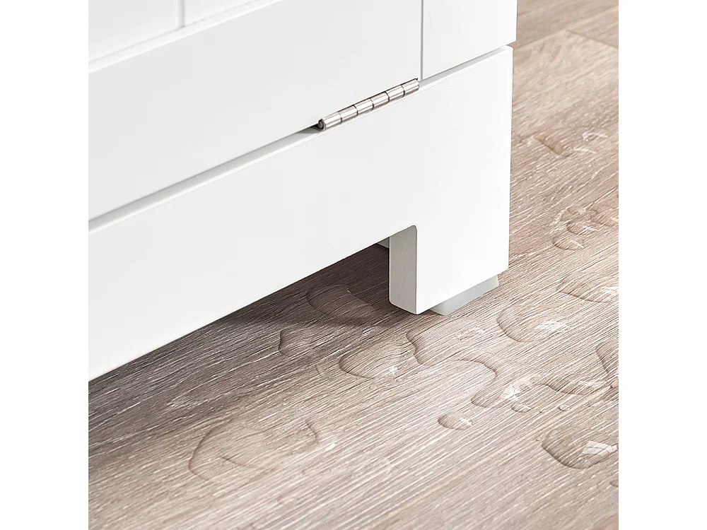 SoBuy Guarda-roupa com 2 Gavetas Branco 78x38x180.5cm Moderno BZR215-W