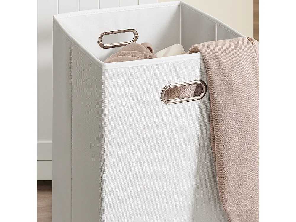 SoBuy Guarda-roupa com 2 Gavetas Branco 78x38x180.5cm Moderno BZR215-W