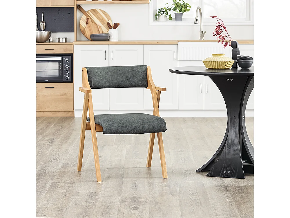 SoBuy Klappstuhl faltbar Dunkelgrau 61.5x56x77.6cm Funktional FST98-SG