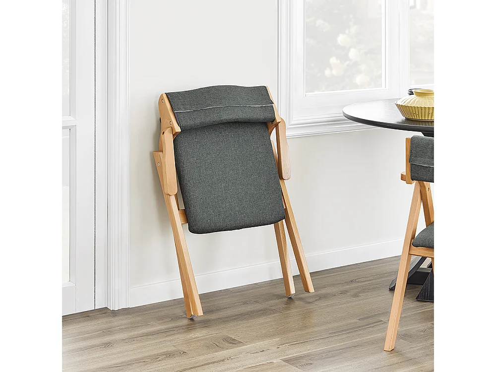 SoBuy Klappstuhl faltbar Dunkelgrau 61.5x56x77.6cm Funktional FST98-SG