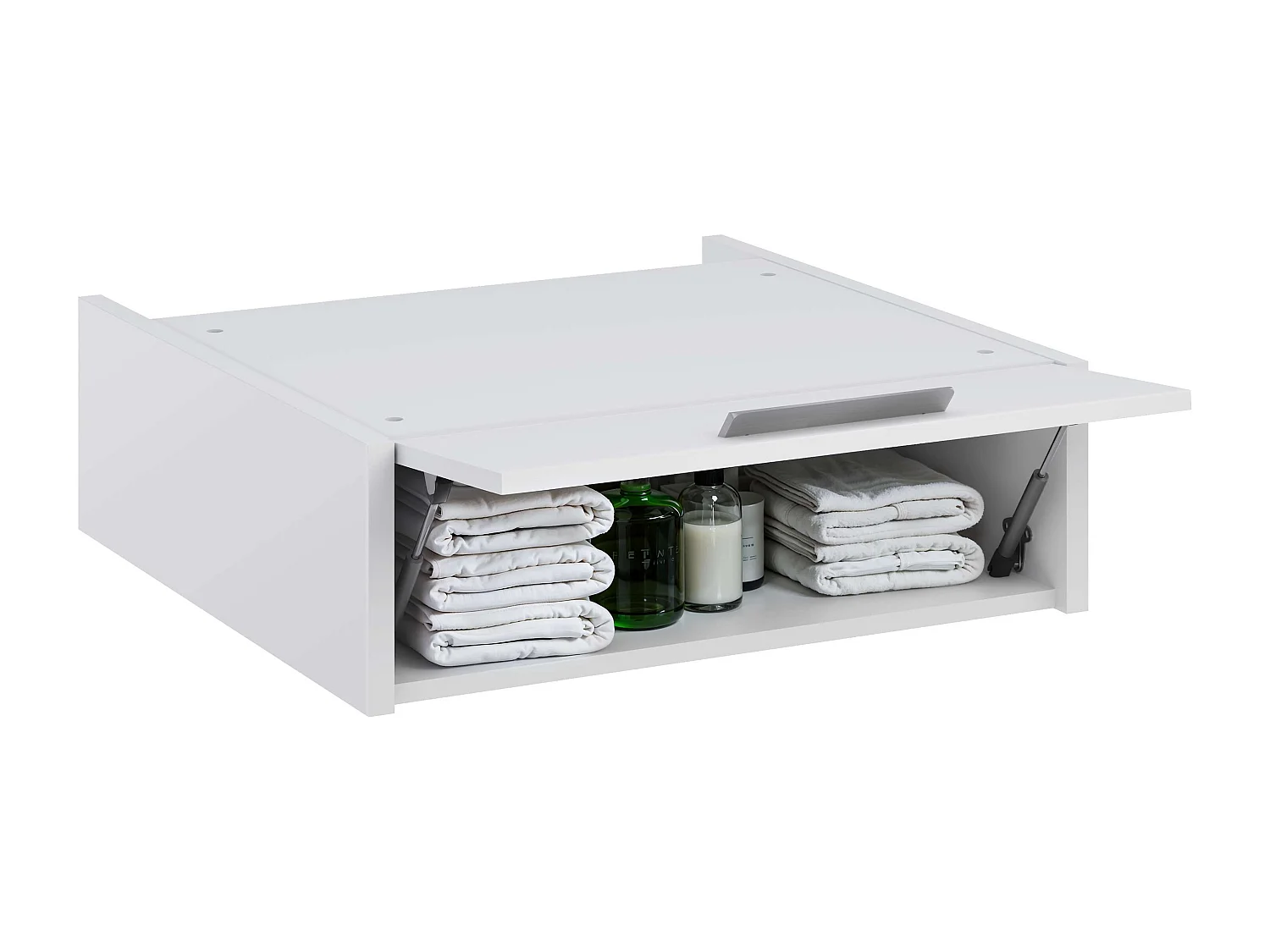 Meuble haut pour armoire colonne de lavage T-BATH 67x65x21 cm blanc