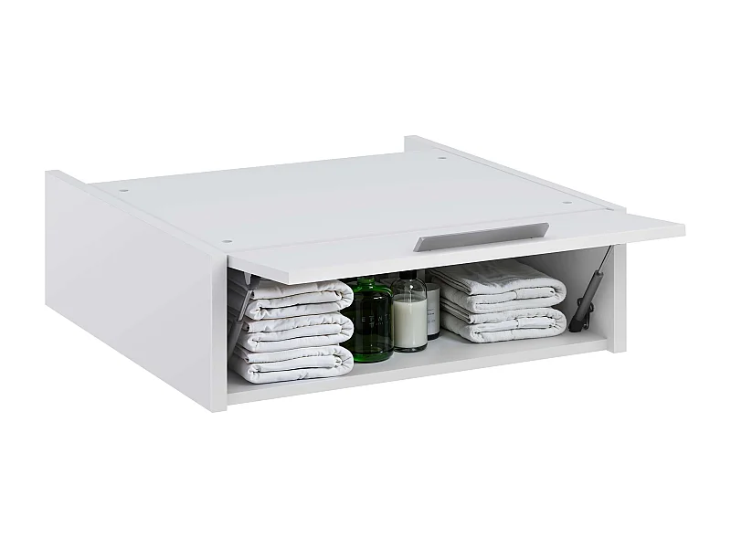 Meuble haut pour armoire colonne de lavage T-BATH 67x65x21 cm blanc