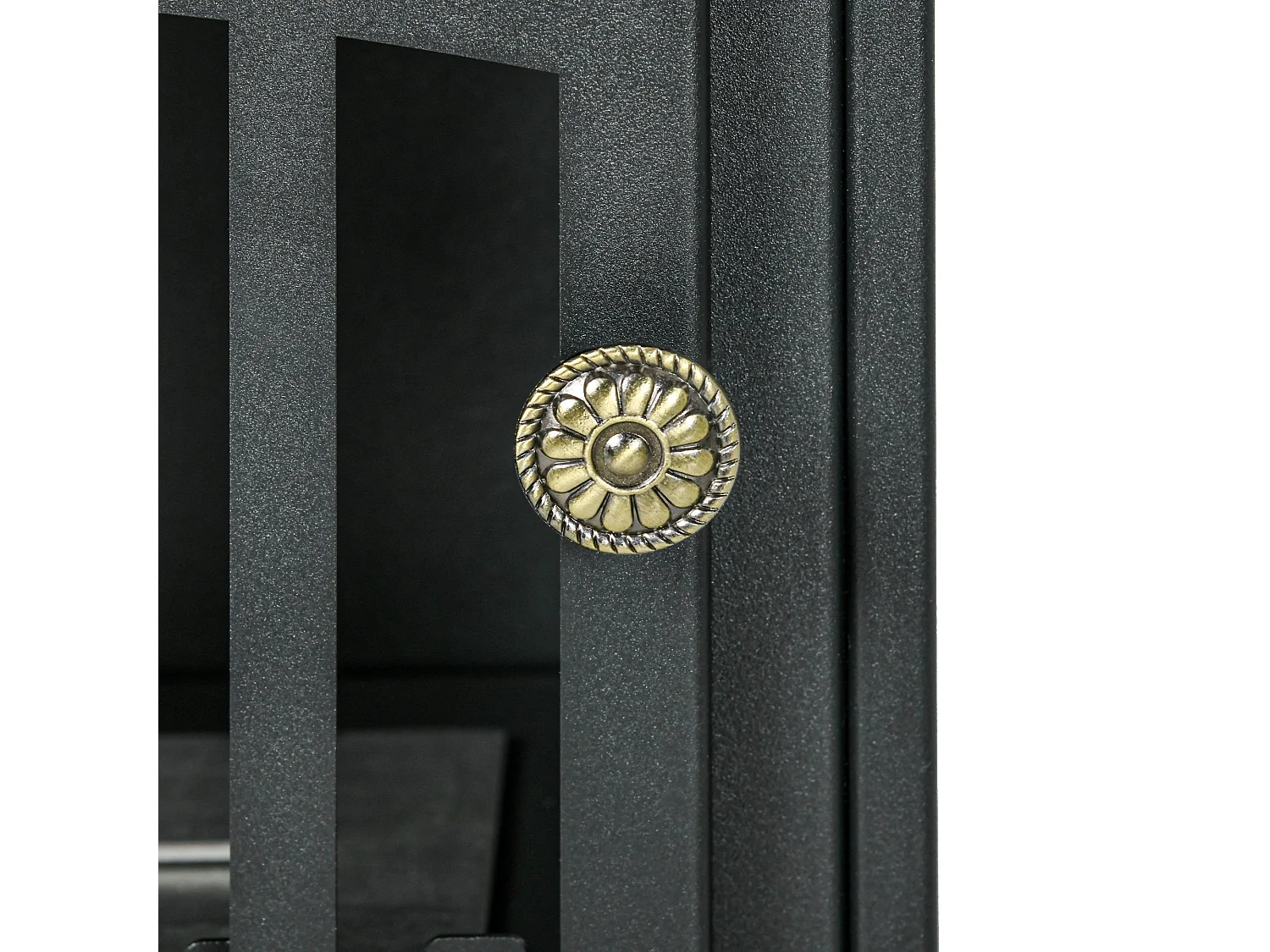 Chimenea de bioetanol Homcom 7000 BTU/h 0,9L negro 54x45x28 cm