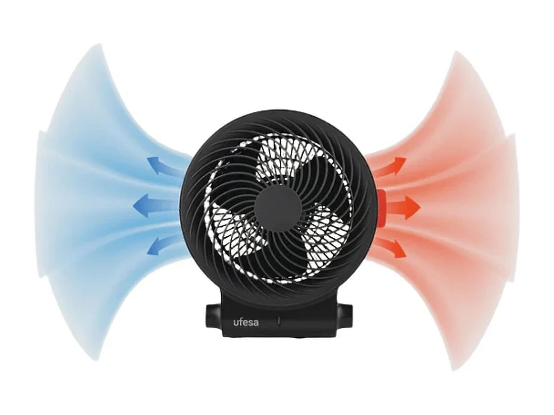Calefactor ventilador Ufesa Atlas Neo 2000W 3 potencias negro