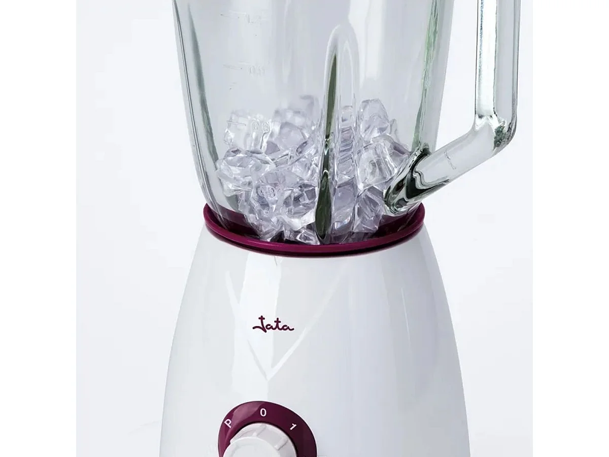 Batidora de vaso Jata BT265 1300W 2 velocidades cuchilla acero inox 1,5L blanco