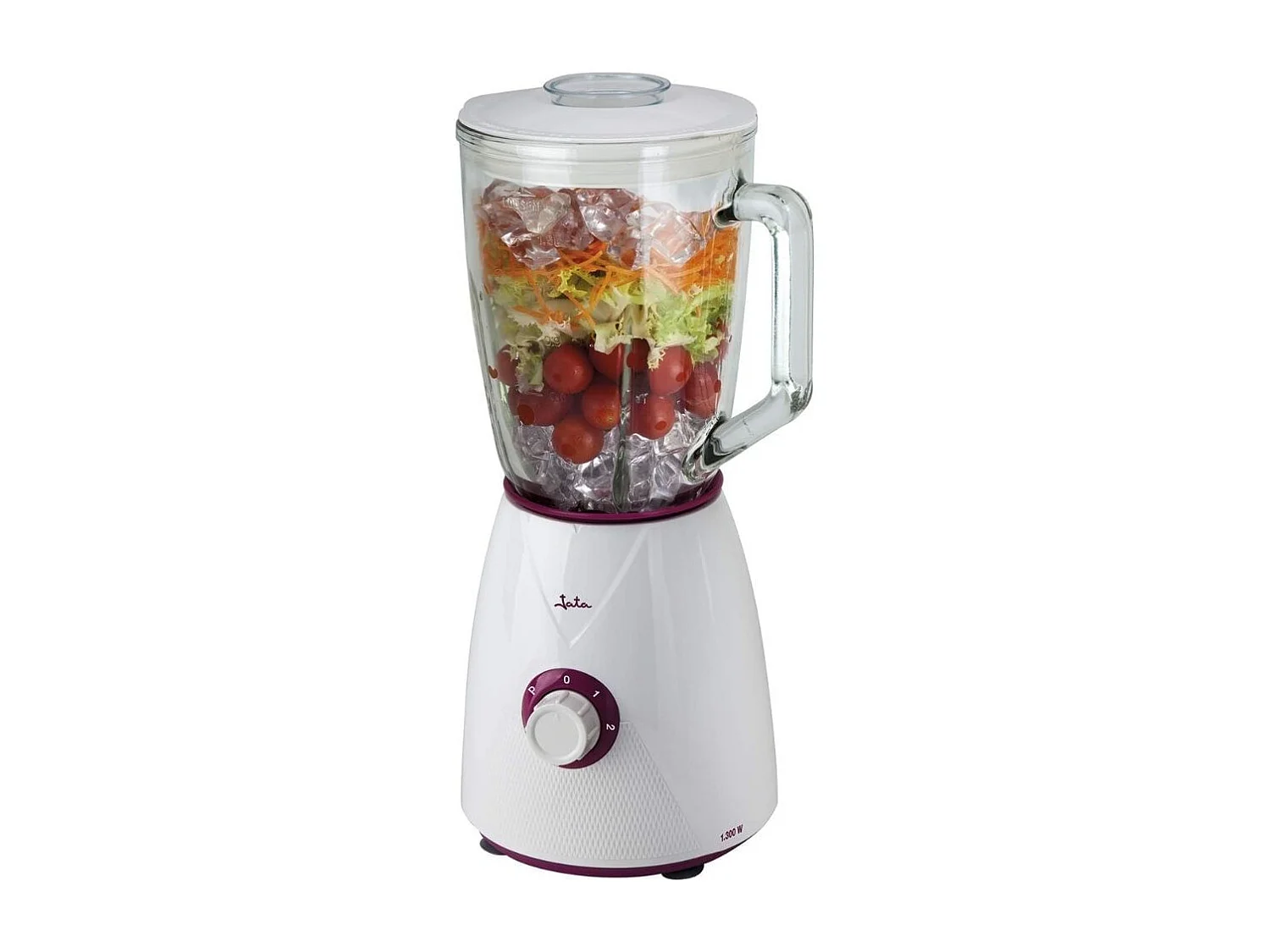 Batidora de vaso Jata BT265 1300W 2 velocidades cuchilla acero inox 1,5L blanco